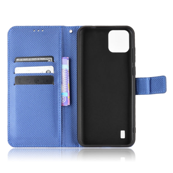 For Blackview A55 Diamond Texture Leather Phone Case(Blue)