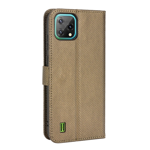 For Blackview A55 Diamond Texture Leather Phone Case(Brown)