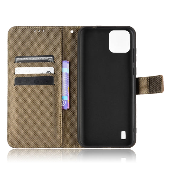 For Blackview A55 Diamond Texture Leather Phone Case(Brown)