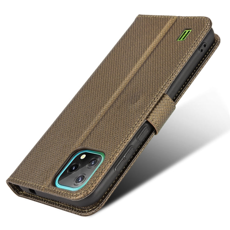 For Blackview A55 Diamond Texture Leather Phone Case(Brown)
