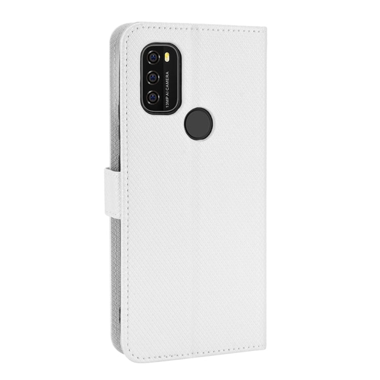 For Blackview A70 2021 Diamond Texture Leather Phone Case(White)