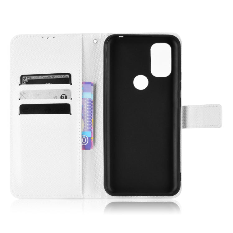 For Blackview A70 2021 Diamond Texture Leather Phone Case(White)