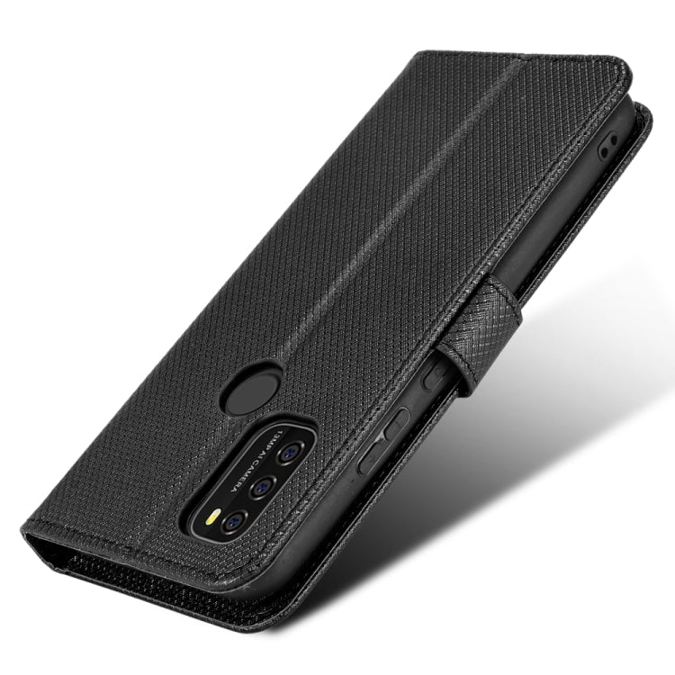 For Blackview A70 2021 Diamond Texture Leather Phone Case(Black)