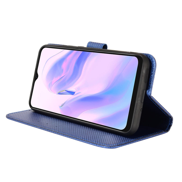 For Blackview A70 2021 Diamond Texture Leather Phone Case(Blue)