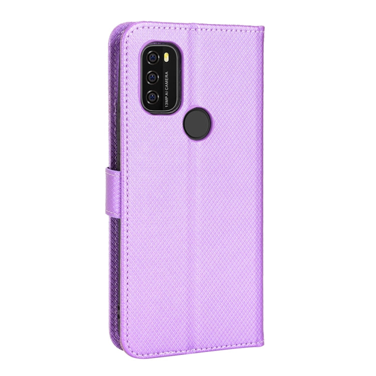 For Blackview A70 2021 Diamond Texture Leather Phone Case(Purple)
