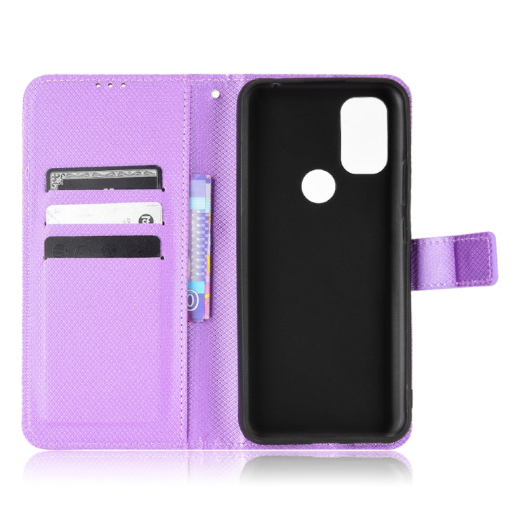 For Blackview A70 2021 Diamond Texture Leather Phone Case(Purple)