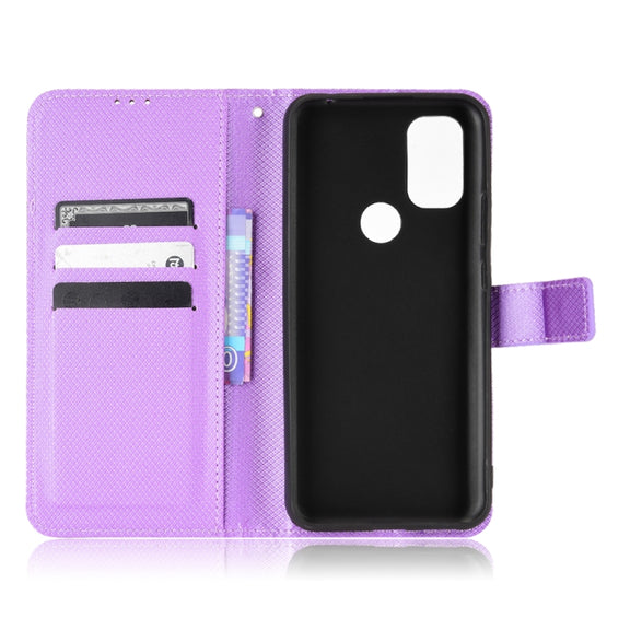 For Blackview A70 2021 Diamond Texture Leather Phone Case(Purple)