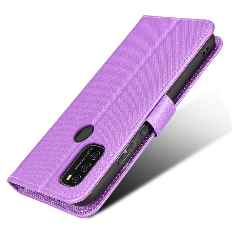 For Blackview A70 2021 Diamond Texture Leather Phone Case(Purple)
