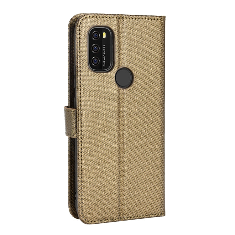 For Blackview A70 2021 Diamond Texture Leather Phone Case(Brown)