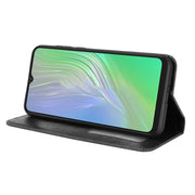 For Blackview A55 Magnetic Buckle Retro Crazy Horse Leather Phone Case(Black)