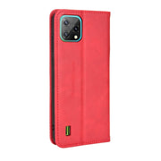 For Blackview A55 Magnetic Buckle Retro Crazy Horse Leather Phone Case(Red)