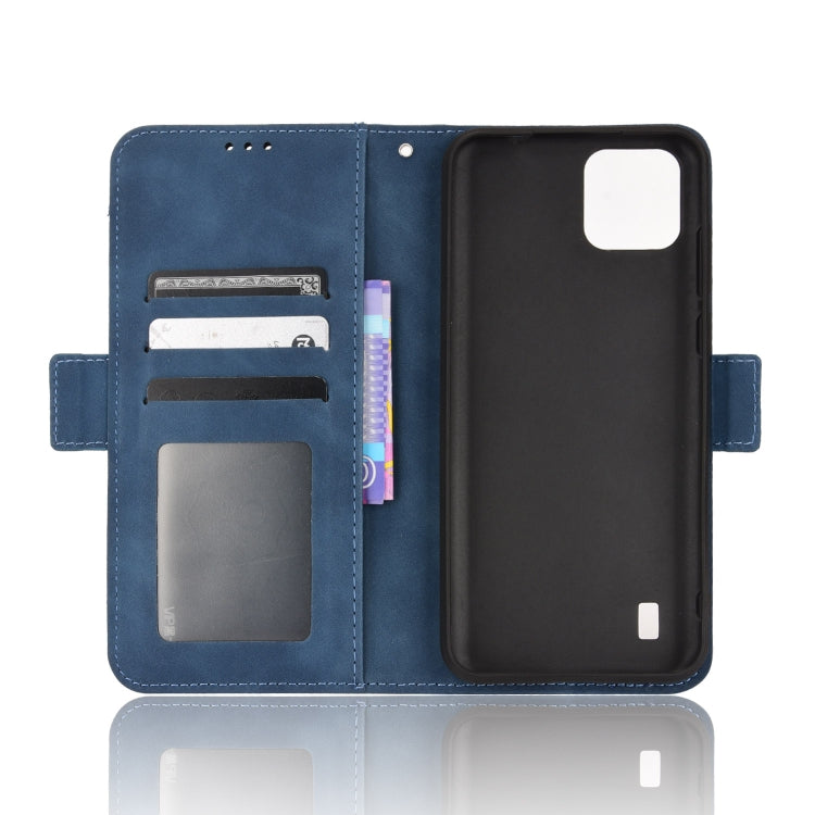 For Blackview A55 Skin Feel Calf Pattern Leather Phone Case(Blue)