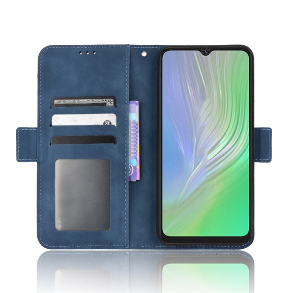 For Blackview A55 Skin Feel Calf Pattern Leather Phone Case(Blue)