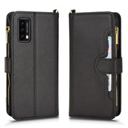 For Blackview A90 Litchi Texture Zipper Leather Phone Case(Black)