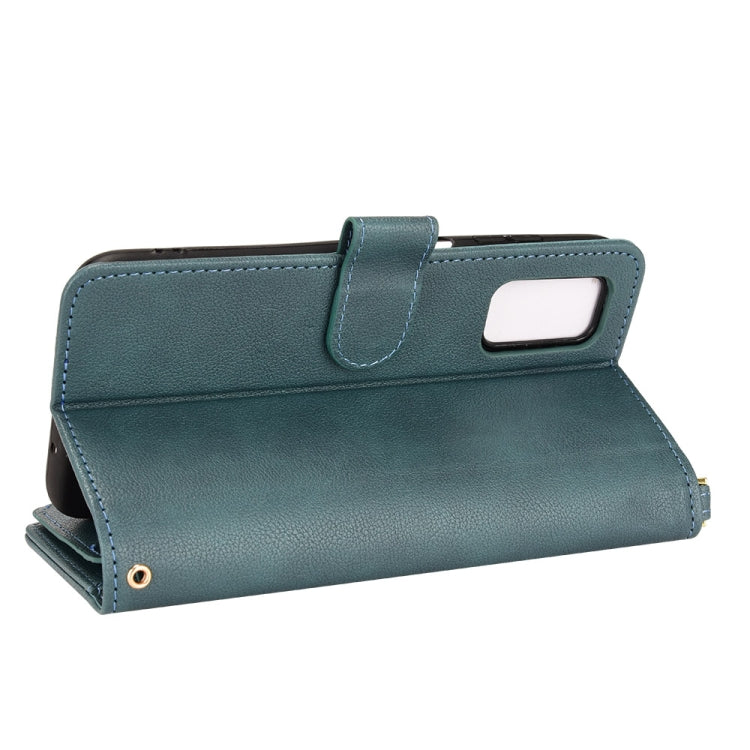 For Blackview A90 Litchi Texture Zipper Leather Phone Case(Green)