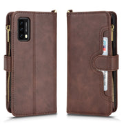 For Blackview A90 Litchi Texture Zipper Leather Phone Case(Brown)