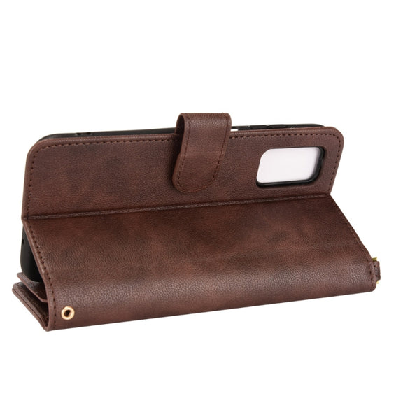 For Blackview A90 Litchi Texture Zipper Leather Phone Case(Brown)