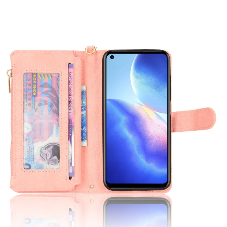 For Blackview A90 Litchi Texture Zipper Leather Phone Case(Pink)