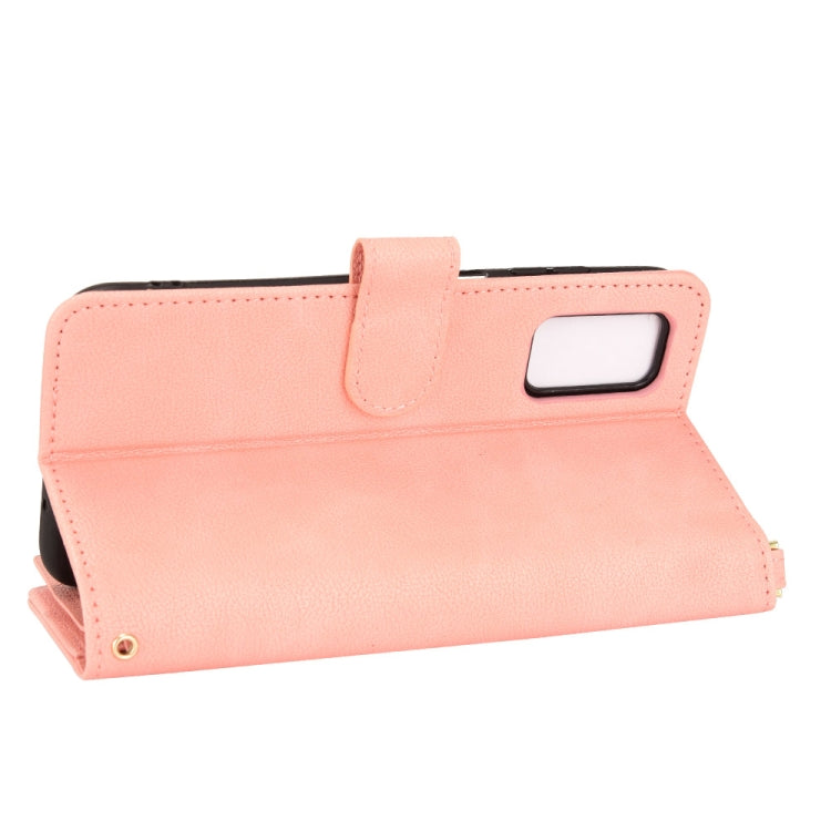 For Blackview A90 Litchi Texture Zipper Leather Phone Case(Pink)