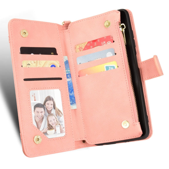 For Blackview A90 Litchi Texture Zipper Leather Phone Case(Pink)