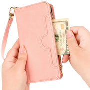 For Blackview A90 Litchi Texture Zipper Leather Phone Case(Pink)