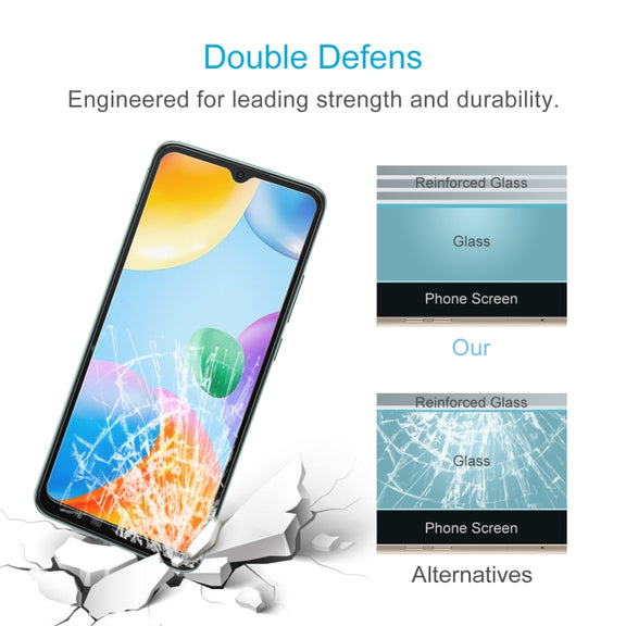 10 PCS 0.26mm 9H 2.5D Tempered Glass Film For Xiaomi Redmi 10C / 10 India Version / Civi 1S / Poco C40