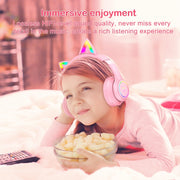 ONIKUMA B90 RGB Lighting Wireless Bluetooth Headphone (Pink)