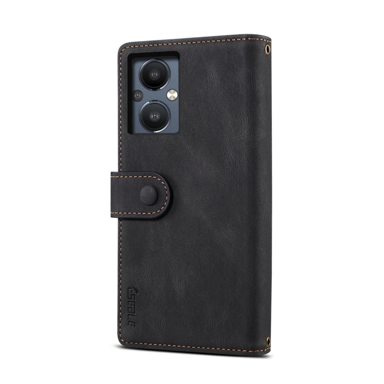 For OnePlus Nord N20 5G Retro Frosted Horizontal Flip Leather Phone Case(Black)