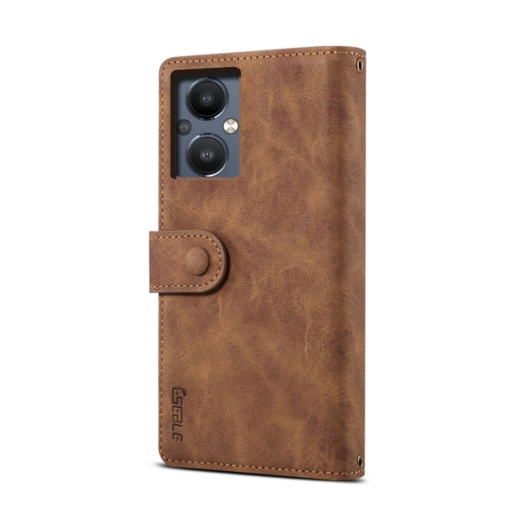 For OnePlus Nord N20 5G Retro Frosted Horizontal Flip Leather Phone Case(Brown)