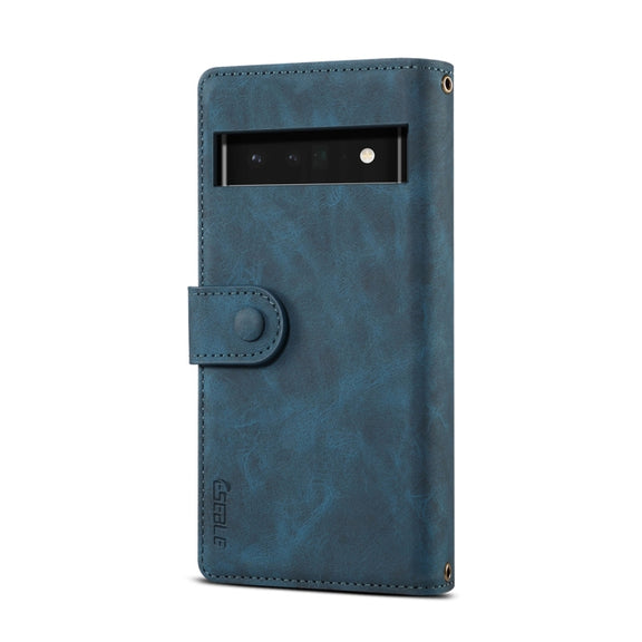 For Google Pixel 6a Retro Frosted Horizontal Flip Leather Phone Case(Deep Green)