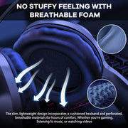 ONIKUMA X7 Pro USB + 3.5mm RGB Lighting Gaming Wired Headset(Black)