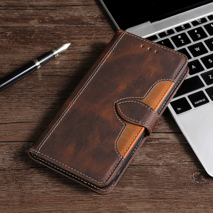 For Doogee N40 Pro Skin Feel Straw Hat Magnetic Buckle Leather Phone Case(Brown)