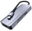 NK-3044 5 in 1 USB-C / Type-C to MS / M2 / CF / TF / SD Card Slots Adapter(Space Grey) - Cable & Adapters by PMC TechLife | Online Shopping South Africa | PMC TechLife | Buy Now Pay Later Mobicred