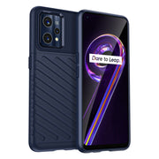 For OPPO Realme 9 Pro+ Thunderbolt Shockproof TPU Protective Soft Phone Case(Blue)