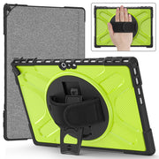 For MicroSoft Surface Pro 4 / 5 / 6 / 7 TPU + PC Tablet Case(Yellow Green)