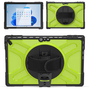 For MicroSoft Surface Pro 4 / 5 / 6 / 7 TPU + PC Tablet Case(Yellow Green)