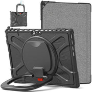 For MicroSoft Surface Pro 4 / 5 / 6 / 7 TPU + PC Tablet Case(Black)