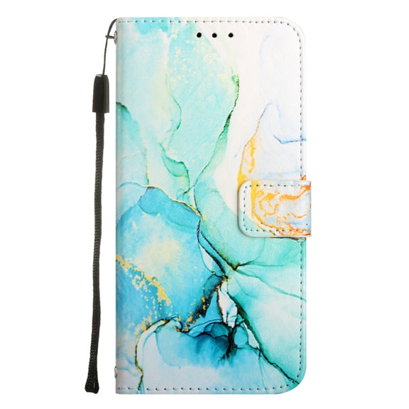 For Xiaomi 12 Pro PT003 Marble Pattern Flip Leather Phone Case(Green LS003)