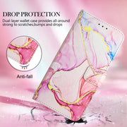 For Xiaomi Poco X3 NFC / X3 Pro / X3 PT003 Marble Pattern Flip Leather Phone Case(Rose Gold LS005)