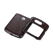 For Motorola Moto Razr 5G Crocodile Top Layer Cowhide Leather Phone Case(Coffee)