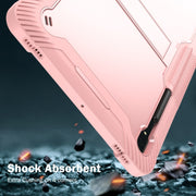 For Samsung Galaxy Tab S9  Ultra / S8 Ultra Silicone + PC Shockproof Protective Tablet Case(Rose Gold)