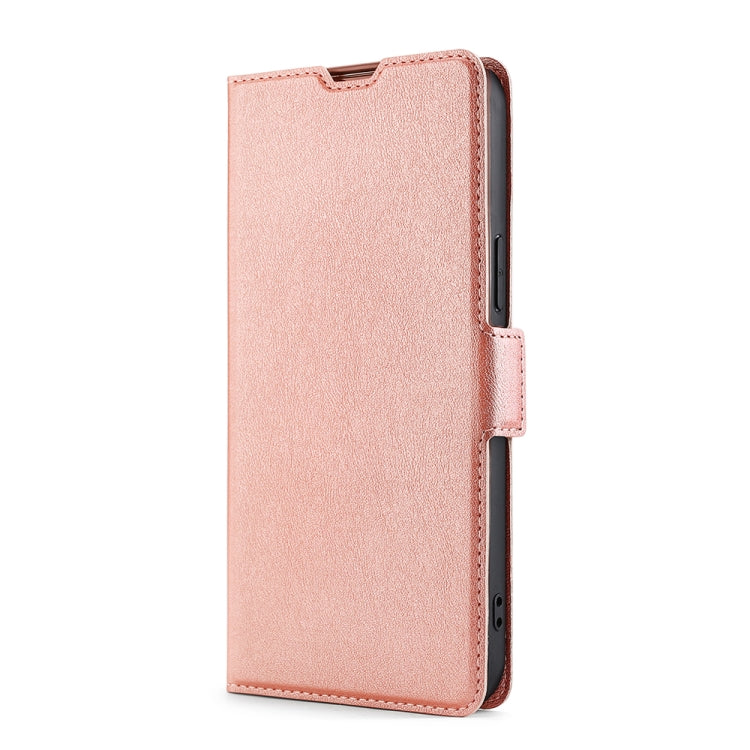 For Huawei P9 Ultra-thin Voltage Side Buckle PU + TPU Leather Phone Case(Rose Gold)