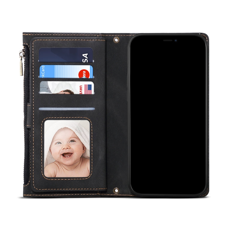 For Google Pixel 7 5G Retro Frosted Horizontal Flip Leather Phone Case(Black)