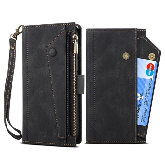 For Google Pixel 7 5G Retro Frosted Horizontal Flip Leather Phone Case(Black)