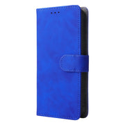 For Ulefone Armor 8 Skin Feel Magnetic Buckle Calf Texture Leather Phone Case(Blue)