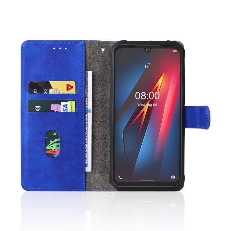 For Ulefone Armor 8 Skin Feel Magnetic Buckle Calf Texture Leather Phone Case(Blue)