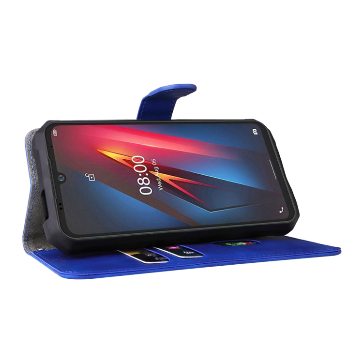 For Ulefone Armor 8 Skin Feel Magnetic Buckle Calf Texture Leather Phone Case(Blue)