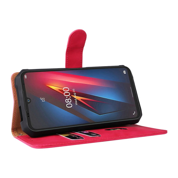 For Ulefone Armor 8 Skin Feel Magnetic Buckle Calf Texture Leather Phone Case(Rose Red)