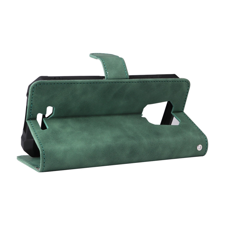 For Ulefone Armor 8 Skin Feel Magnetic Buckle Calf Texture Leather Phone Case(Green)