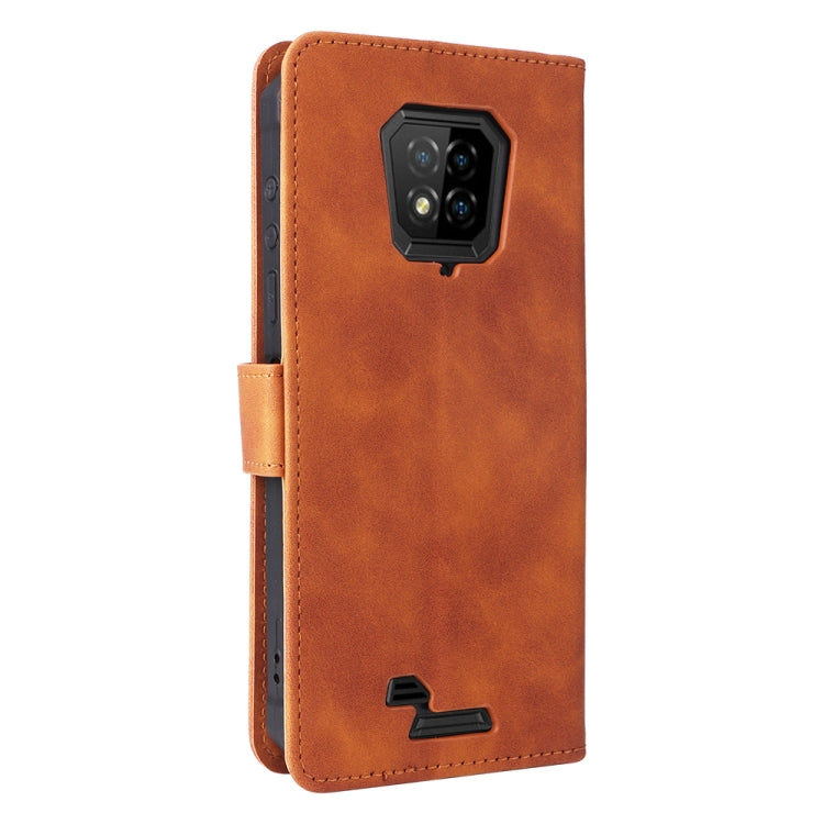 For Ulefone Armor 8 Skin Feel Magnetic Buckle Calf Texture Leather Phone Case(Brown)